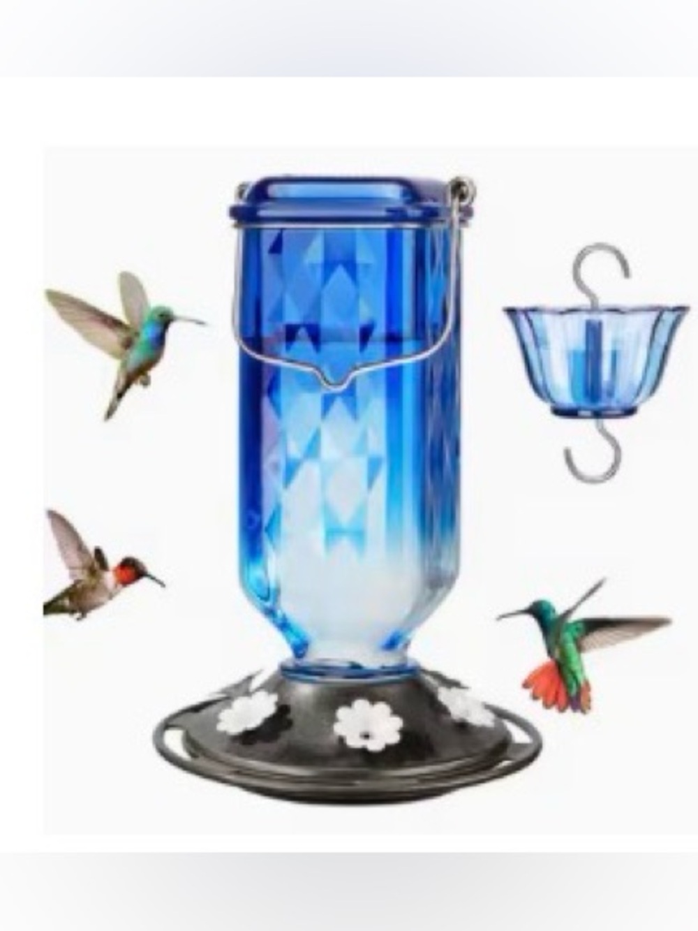 Hummingbird Feeder, Blue